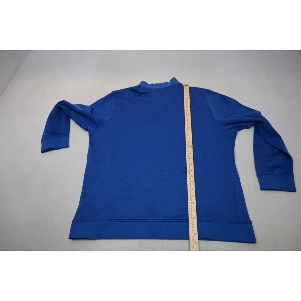 Under Armour 1/4 Zip Pullover Mens 2XL Blue Storm Heathered Active Good‎